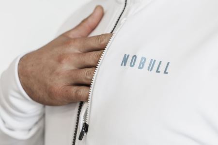 NOBULL Softshell Jacket Męskie - Kurtka Białe | PL-hXGUwpf
